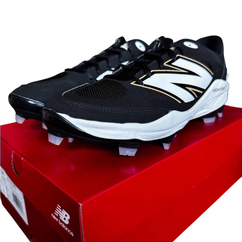 New Balance 3000v7 Fresh Foam Baseball Cleats Men 11.5D PL300K7 White Black NIB - Picture 3 of 12